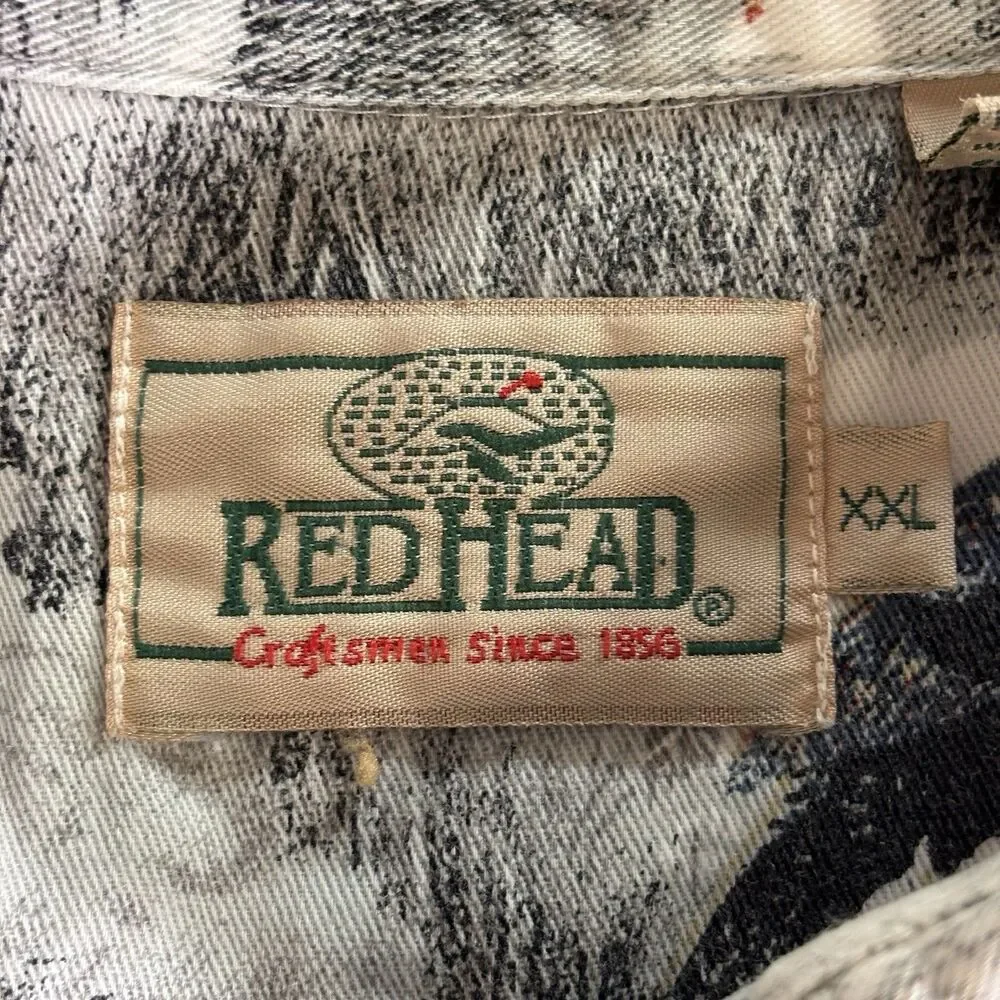 RedHead Mens Short Sleeve Button Down Shirt XXL Turkey Hunting Graphic Print AOP